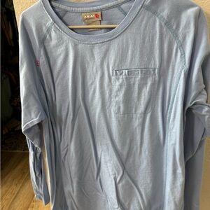 Ariat Steel Blue Crew Neck Shirt WOMENS FR